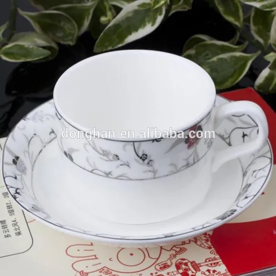 factory direct pricing coffee set with silver decal