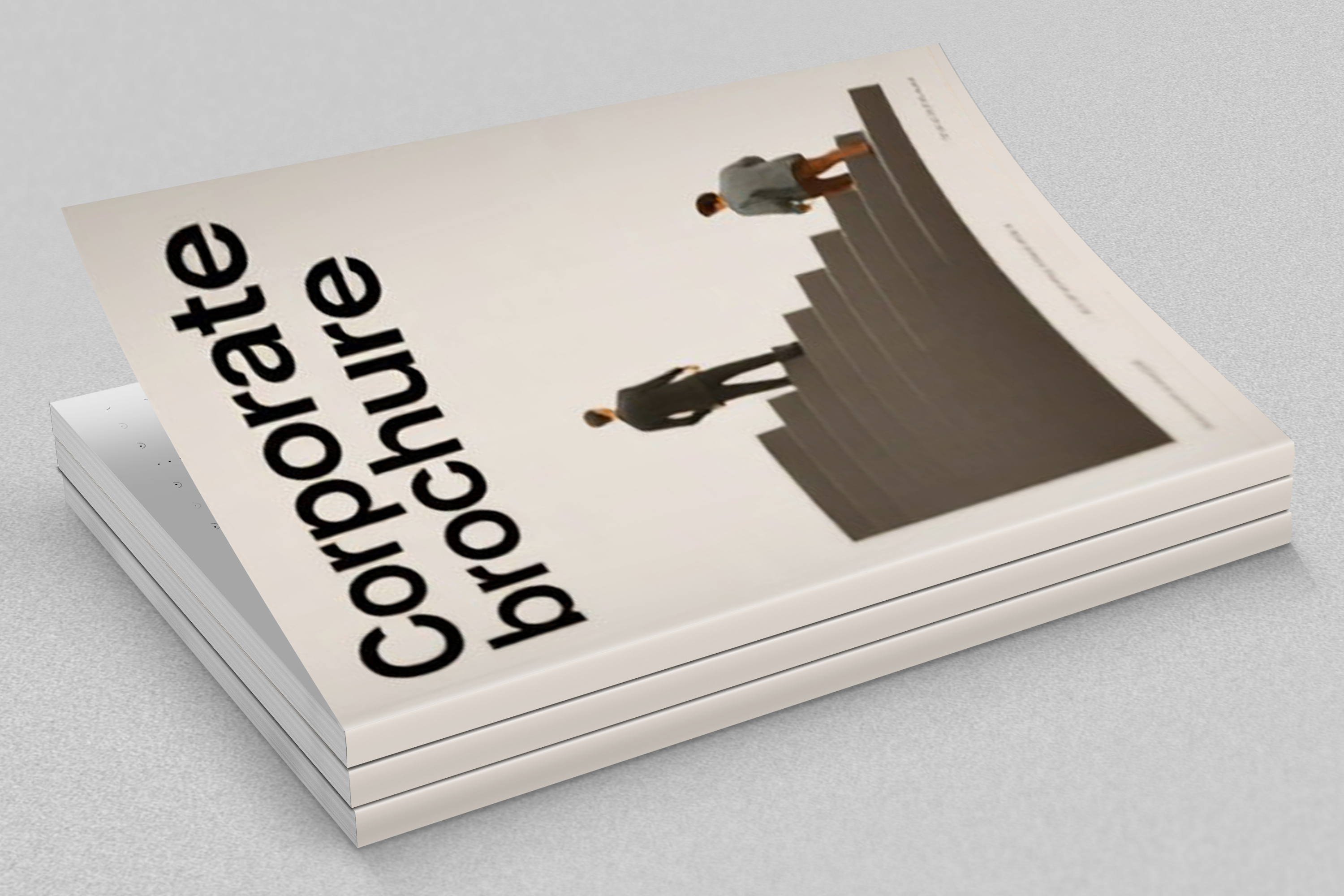 Glue binding book brochures