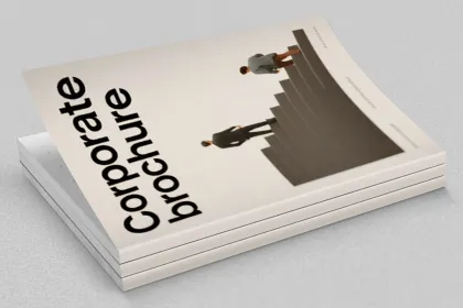 Glue binding book brochures