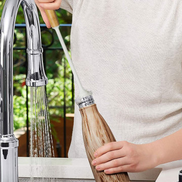 Cepillo de limpieza de botellas de silicona al por mayor con mango largo