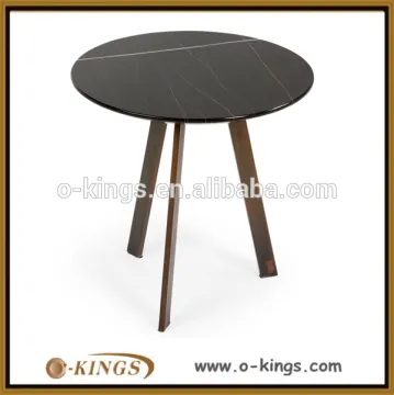 round black marble top coffee table
