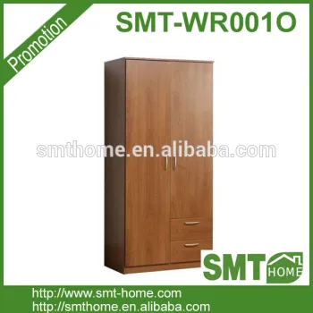 2 door MDF bedroom cheap wardrobe