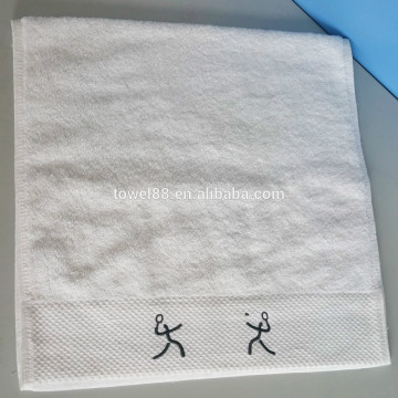 100% cotton embroidery handed towel sports towel