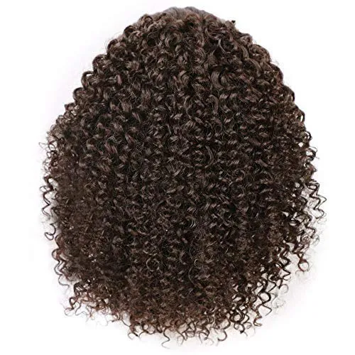 Aisi Beauty Wholesale Popular Brown 4# Afro Fluffy Puff Hairpiece Extension Messy Donut Curly Afro Kinky Afro Hair Bun