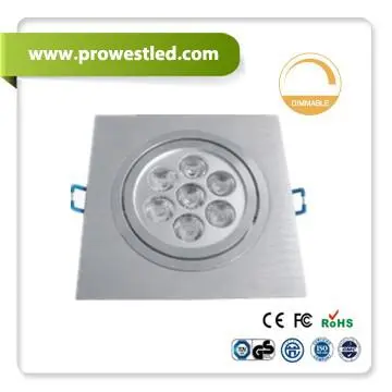 7W square  LED down light