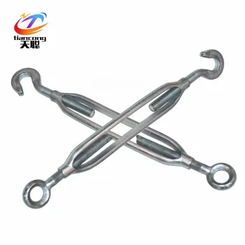 Factory-Price Forged Steel Q235 HDG Galvanized Turnbuckle with Open Body