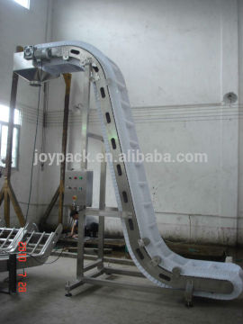 inclined plastic belt conveyor for multihead weigher