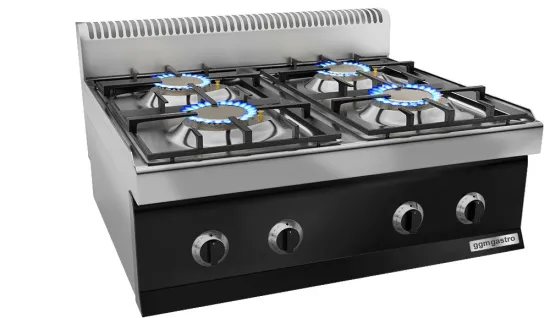 Luxury 4 Burner Ss Top Free Standing Gas Stove Cooktop