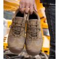 Мужчины дышащие устойчивости к проникновению стальная защитная туфли