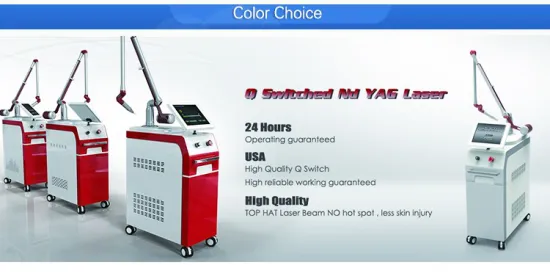 1064 nm / 532nm professional factory price tattoo removal nd yag laser machine