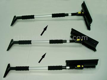 One Touch Snow Broom w/ Three Direction (11"x 28" x 44")