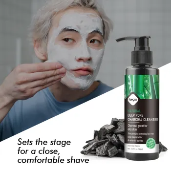 Men's Charcoal Oil Controlling Acne Treatment Facial Cleanser