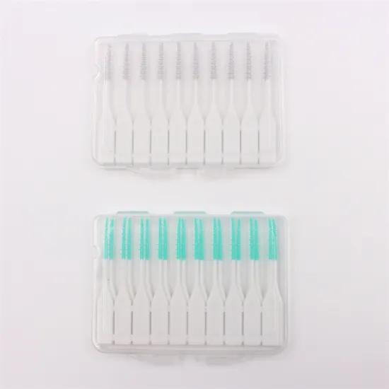 TPE Rubber Interdental Brush Green Interdental Brushes