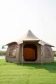 Şişme lotus şeklindeki kamp çadırı