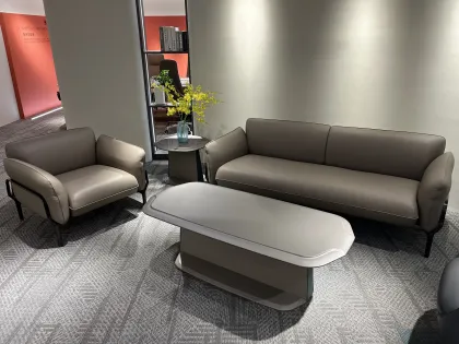 Modern simple cow leather sofa