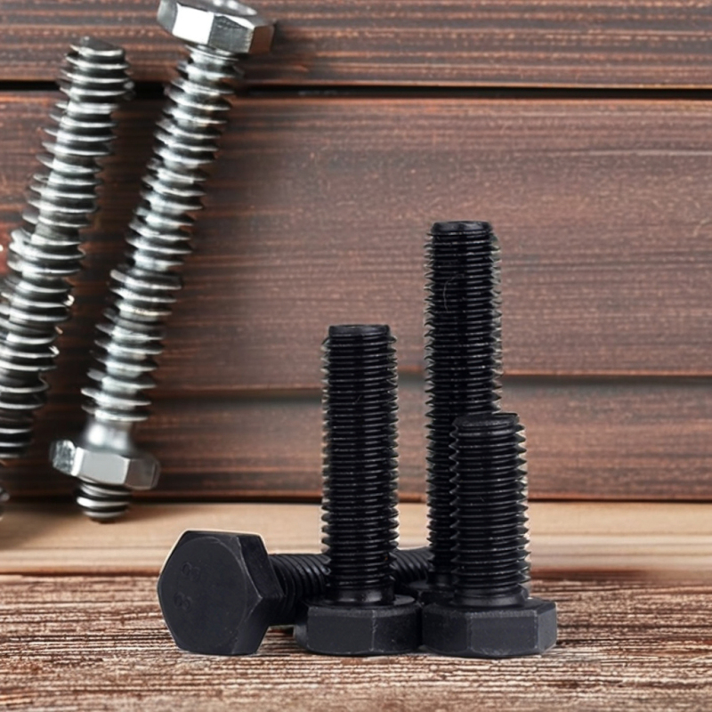 Hot Dip Galvanized Steel Hexagon Head Bolts Screws & Nails-DIN Standard Plain Finish Hex Bolt