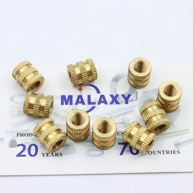 Customizable Knurled Brass Nuts and Screws for Precision Fastening