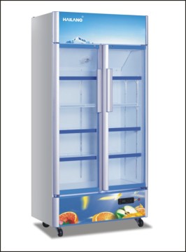 Convenience Store Upright Glass Beverage Display Cooler