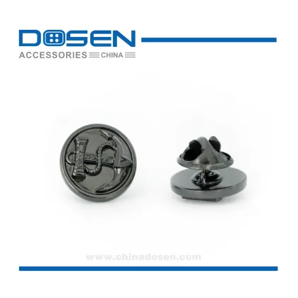 Black Metal Anchor Pattern With Rope Emblem Small Tie Decorations Brooch Hollow Butterfly Button Pin Badges With Clutch Bach
