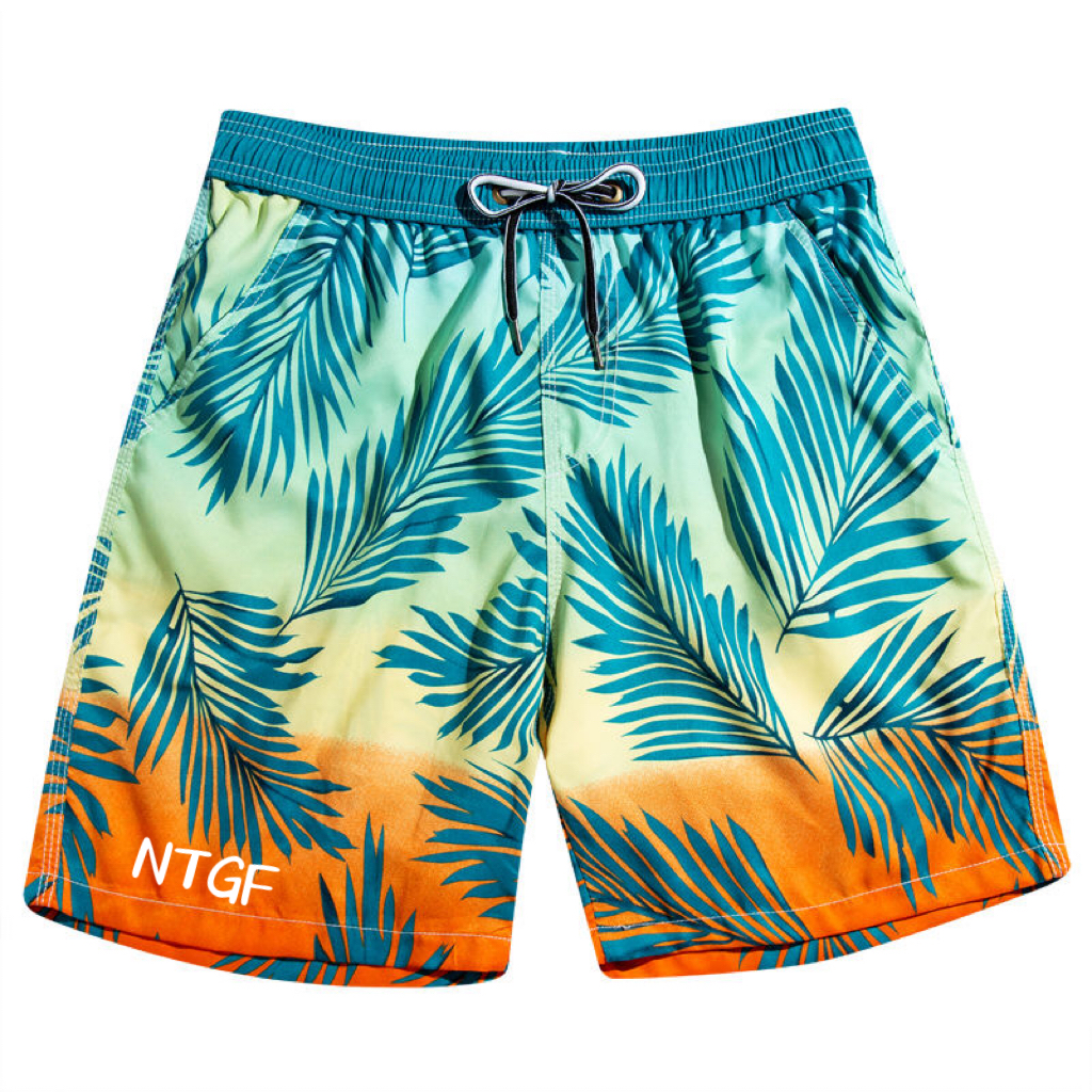 Uomo da spiaggia stampata alla moda traspirabile a secco rapido logo personalizzato pantaloni da spiaggia donne