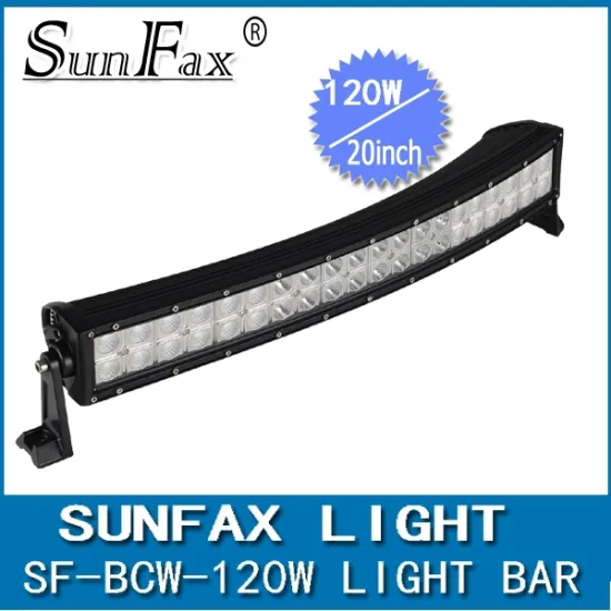 Factory direct! Super bright 120W 20Inch double row curved C REE led light bar, cambered led light bar for Offroad 4x4