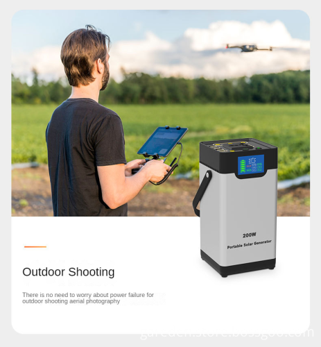 Portable Power Station with Lithium Battery: 200W Fast Charging for Outdoor and Home Use
