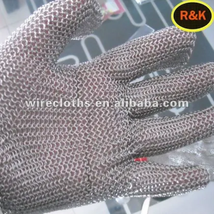 safety cut-resistant knitted metal protec gloves