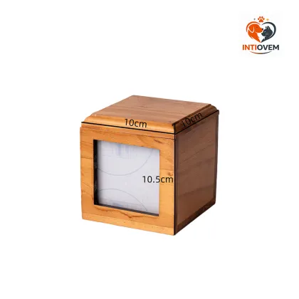 Pine Wood Pet Cremation Urn