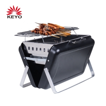 Matt Surface Stainless Steel Charcoal Portable Barbecue Folding BBQ Grills With EN1860 Standard