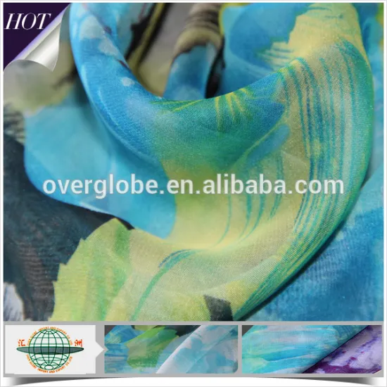 35gsm 100% Poly 30D Printed Chiffon Fabric