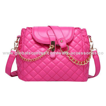 Elegant Women's PU Shoulder Bag with Chain Strap, Casual and Fashionable