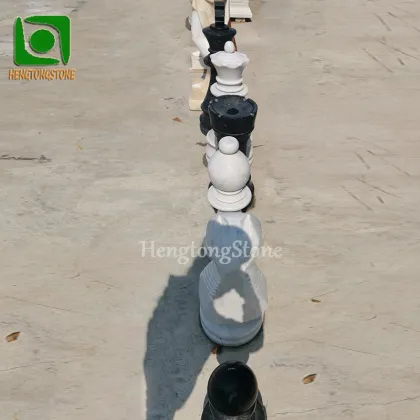 International Highly Polished Marble Chess Sculpture