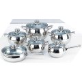 12PCS Stainless Steel Apple Shape Pot