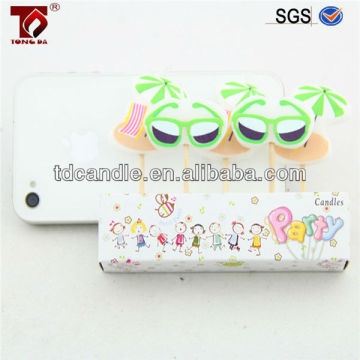 magic cake sunglasses edible candles