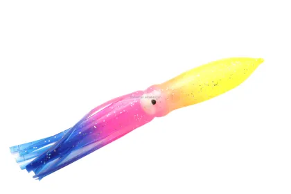 Trolling Bulb Squid Lure 6'' Soft Plastic Calamari Octopus Squid Lure for Big Game Offshore Fishing