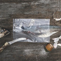 Viande de saumon de saumon sac de graines de poisson sac à vide peut emballer la nourriture peut se refaire
