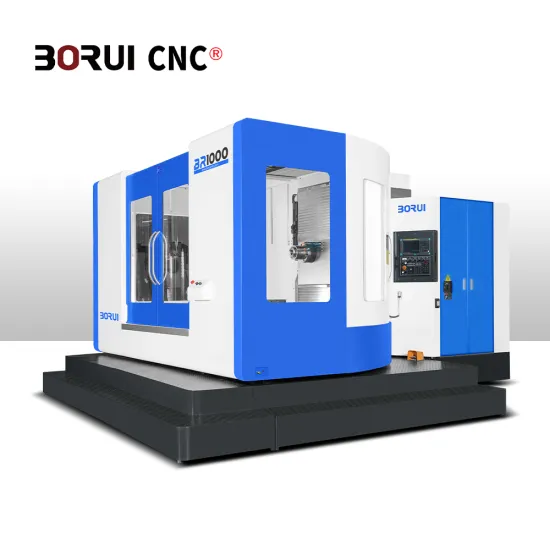 BR1000 Horizontal 4 Axis CNC Machine Center with 4000rpm Spindle Speed - Low Cost