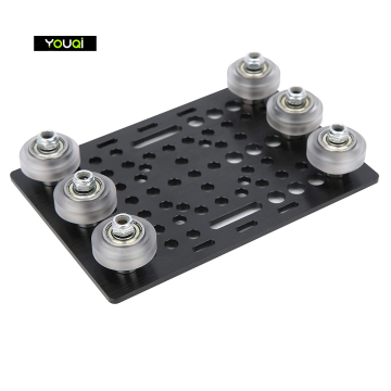 3D Printer Parts: YouQi Gantry Plate with Pulley Wheel for V-Slot Aluminum Profile