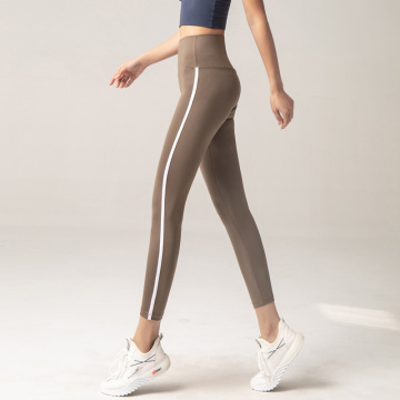 High-Waisted Yoga pants Side-Stripe 7/8