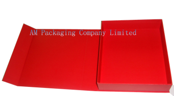 Custom Clamshell Hinged Paper Box with Magnet Closure