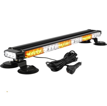 Amber 54 LED 27\" Law Enforcement, Emergency, Hazard Warning Flashing Light Bar for Cars, Trucks, and Construction Vehicles