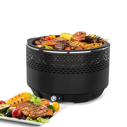 Portable Charcoal Grill Korean BBQ Griller Plate Grill Kamado