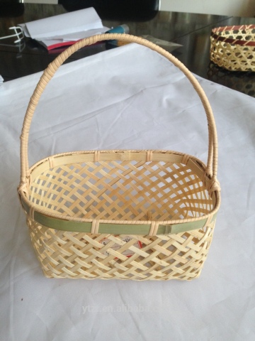 Easter Bamboo Basket Bamboo Egg Baskets Round Bamboo Basket