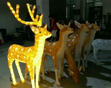 Enjin Carian Lampu Rusa Krismas Led Outdoor