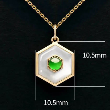 Natural jade stone pendant