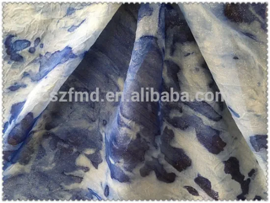 New Style 100% Polyester Tie-Dye Chiffion Fabric for Dress