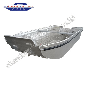 4m Pequeno barco de barcaça artesanal de alumínio para venda