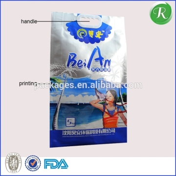 High quality durable paint powder solid die cut bag with patch