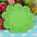 Silicone Cup Coaster Colorful Flower Lace