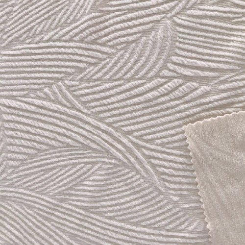 Leaves Design Jacquard Knit Fabric